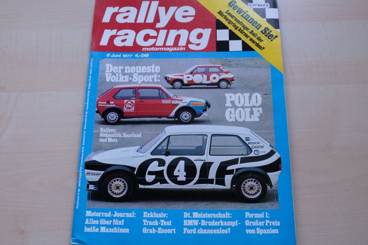 Deckblatt Rallye Racing (06/1977)